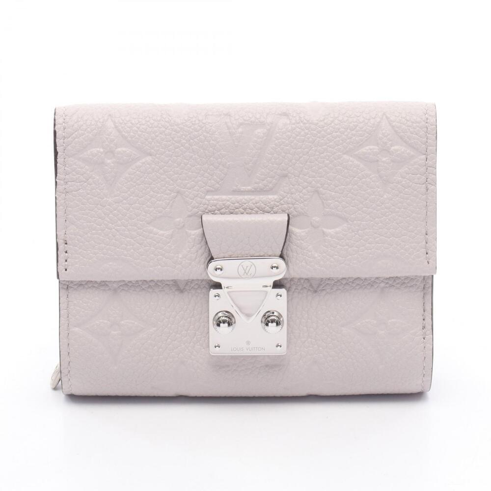 Louis Vuitton Portefeuille Metis Trifold Wallet Leather Monogram Empreinte Gray